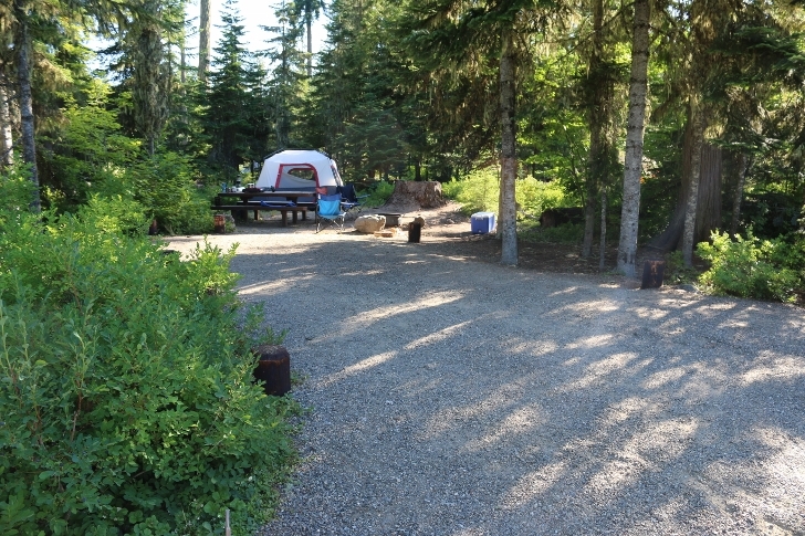 Camping in Washingtons Kachess Campground.